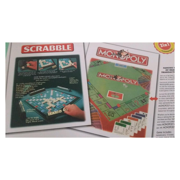 2 in 1 Scrabble & Monopoly Board (COMERCIO) - Image 4