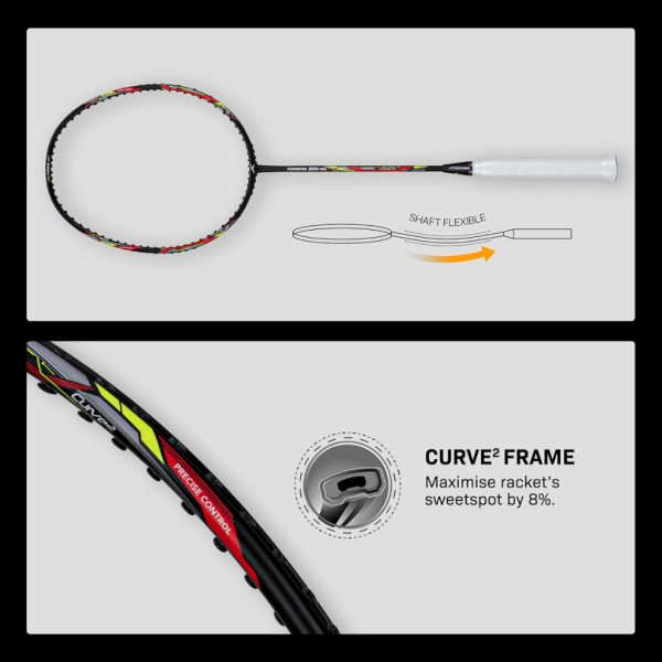 Badminton Racquet (Hundred Powertek 2000 Pro) - Image 3